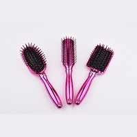 Brosse à cheveux Us Shine Bling pour massage, finition électro-plaquée, brosses à cheveux en céramique, brosse à cheveux pour perruque