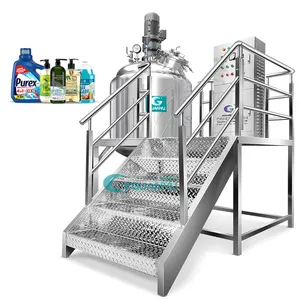 500l Vacuum Heating Cosmetic Cream Mixer Homogenizer Paste Mixing Tank Shampoo Lotion Making Machine