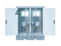 Toilettes préfabriquées amovibles, WC modulaire portable, cabine sanitaire intégrée, résistante à la pluie et au vent, pour projets temporaires en bordure de route