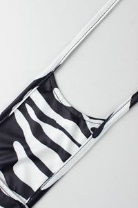 วิวิบลูค์ Z323RP ชุดรอมเปอร์ผู้หญิงลายพิมพ์เรโทรลายม้าลายทรงเข้ารูปเซ็กซี่ยืดหยุ่นเปิดหลังชุดรอมเปอร์แบบชิ้นเดียวสำหรับสุภาพสตรี - Product Image 6