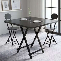 Produit de vente chaude Table pliante carrée en bois portable pour les repas en plein air et la cour