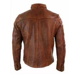 เสื้อหนังสำหรับผู้ชายเสื้อหนังใส่สบายดีไซน์ตามสั่ง - Product Image 2