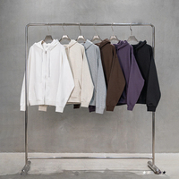 Sudaderas con Capucha Personalizadas con Logotipo, de Alta Calidad, 440 GSM, Gruesas, de Felpa de Algodón, Estilo Urbano, con Cierre, Bordadas, Talla Grande para Hombre