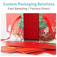 Vente en gros de boîtes de calendrier de l'avent personnalisées à 24 compartiments, pliables, vides, pour le compte à rebours de Noël, emballage de boîte mystère