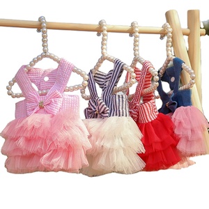 Vestido de Verano de Lujo para Perros Pequeños, Diseño de Lunares Sostenible, Ropa para Mascotas, Falda <span class=keywords><strong>Popular</strong></span> para Fiestas, Disfraz para Cachorros - Product Image 1