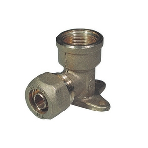 Raccordo Cobra-Pex 90° 1/2 X18mm Gomito con Flangia Connettore per Tubi Generico - Product Image 1