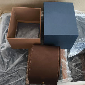 Factory Direct Luxury Brown <b>Roll</b> Watch <b>Box</b>, Travel Portable Watch Case with Custom Logo, High Quality Brand Watch <b>Box</b> for Man - Product Image 4