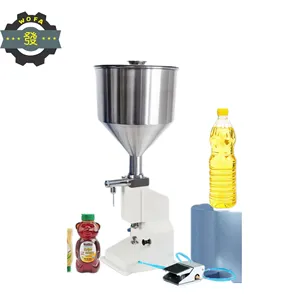 JIAHE A02 Semi Automatic Manual Pneumatic Oil/Juice/Cream/Honey/Liquid Filling Machine