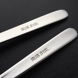 Cuillère en acier inoxydable 316, manche droit, tête ronde, passe au lave-vaisselle, cuillère à soupe, usage domestique - Product Image 4