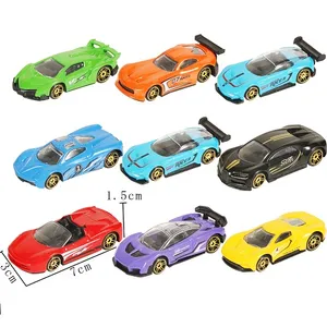 Promotional Set Simulation Miniature 1/64 Diecast Toy children gift Vehicles Back Model Car hot selling Pull back toy car