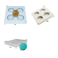 Moule à gâteau en silicone DIY avec motifs carrés 3D, lettres et phrases didactiques islamiques arabes, et graphique de mouton