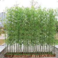 他の庭の装飾品のための屋外UV人工植物ツゲの木の生け垣人工の厚い竹の木