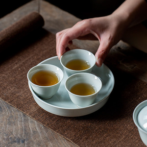 Porcelain <b>Tea</b> Cup Round Open Mouthed Master Cup For Kung Fu <b>Tea</b> <b>Set</b> Afternoon <b>Tea</b> Use - Product Image 2