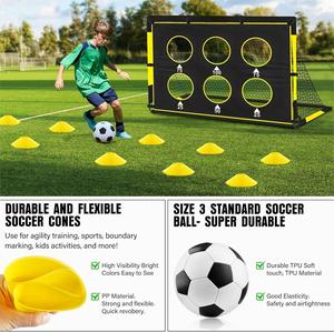 Mini-<span class=keywords><strong>but</strong></span> de <span class=keywords><strong>football</strong></span> pliable pour enfants, idéal pour l'entraînement en extérieur, avec filet et cibles pour les tout-petits - Product Image 5