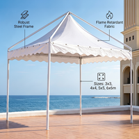 Tente de réception 6x6 personnalisée pour événements, ignifuge et imperméable, pour publicité extérieure, type chapiteau pop-up