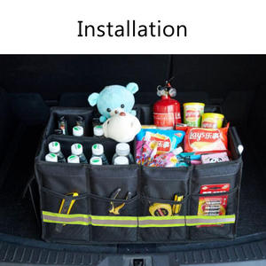 Caja de Almacenamiento Plegable para Automóvil Hecha a Medida, Organizador de Maletero Interior de Lujo, Material de Poliéster - Product Image 2