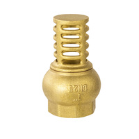 Vanne de fond en laiton de haute qualité avec filetage interne 1/2''-4'' pour eau, structure d'inspection manuelle robuste