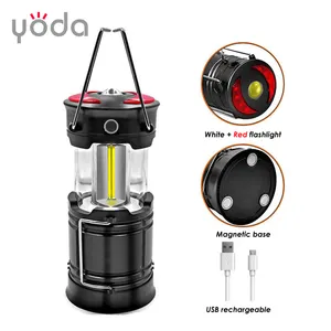 LED Rechargeable Lantern The Ultimate Collapsible Tough Lamp for Camping Fishing Car Shop and Emergencies Magnetic Lantern