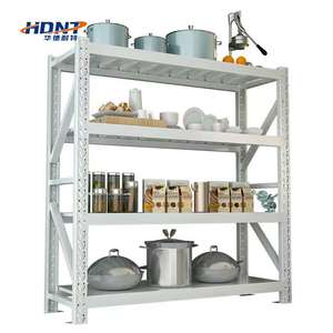 Estante de exhibición de acero de alta calidad Estante de almacenamiento de hierro de fábrica para uso industrial para almacenamiento de almacén de supermercado doméstico - Product Image 1