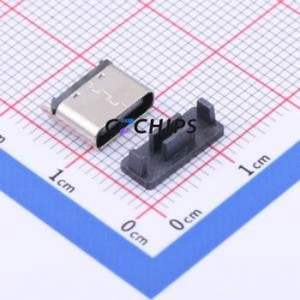 TYPE-C-31-D-08A USB Connector Through hole Component (THT) Connector Type-C Female Through Hole 6P - Product Image 1