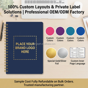 Agenda Semanal Espiral Premium, <span class=keywords><strong>Papel</strong></span> Resistente a la Tinta <span class=keywords><strong>de</strong></span> 100 g/m², Regalo Corporativo Empresarial, Venta al por Mayor, Logotipo Personalizado - Product Image 5