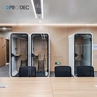 Pod de Travail Moderne pour Réunions, Format 1 Personne, Idéal pour Diffusion, École et Bureau