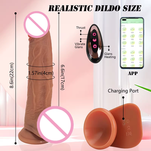 Dildo Seksspeeltjes Verwarming Dick Afstandsbediening Penis Vibrators Telescopische Dildo Anale <span class=keywords><strong>Sex</strong></span> Machine Realistische Dildo Vibrator Voor Vrouwen - Product Image 5