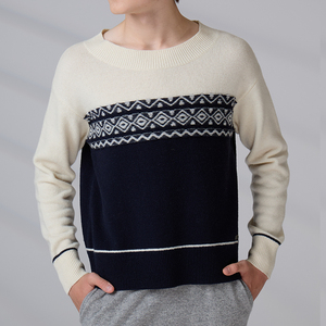 Suéter Personalizado ODM, Jacquard Fair Isle, Cuello Redondo, Ropa de Punto de Invierno para Hombres y Adolescentes - Product Image 3