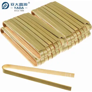 Yada Customized U Shape Bamboo Sushi Clip Bamboo Toaster Food Toast Tweezers Clamp Bamboo Food Tong