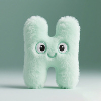 Uyeah OEM/ODM Faible MOQ Usine Personnalisée Mignonne Poupée en Peluche 26 Lettres Coussin Doux en Coton Lettre Anglaise Jouet Cadeau de Marque