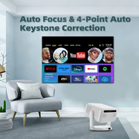 Proyector Inteligente Android de Alta Calidad para el Hogar, Proyector LED Full HD para Cine en Casa, Proyectores Inteligentes 1080P