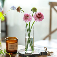 Vase en verre droit Art Déco, cylindrique, durable, pour fleurs, bougies et bougies flottantes, idéal pour décoration de table de mariage