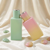 Flacons de parfum de luxe Anding, design élégant, verre transparent rectangulaire, 100 ml, qualité supérieure, Botella De Perfume