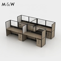 M&W Design de bureau moderne réglable, Cubicles modulaires pour centres d'appels et bureaux, pour usage scolaire et en supermarché
