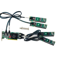 Carte d'extension Plc Plx8749 4*sff-8654 8i Pci-e X16 + 4*plaque de base 4*câbles X8x8x8x8 Approvisionnement en gros