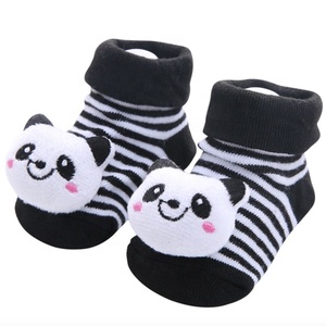 جوارب أطفال ثلاثية الأبعاد بتصميم حيوانات لطيفة مضادة للانزلاق من القطن الخالص، توريد مباشر من المصنع - Product Image 1