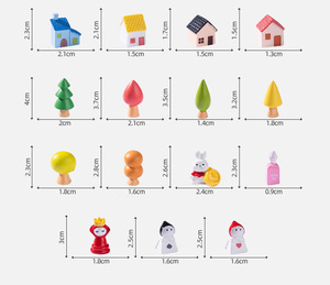 Miniature Alice giardino Micro paesaggio accessori Mini animali in resina artigianato ornamento figurine per casa delle bambole pianta decorazione casa - Product Image 6