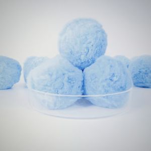 Boule de fibres de polyester bleu ciel de qualité commerciale 700g, longue durée et réutilisable pour une <span class=keywords><strong>filtration</strong></span> économique - Product Image 3