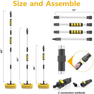 <span class=keywords><strong>Brosse</strong></span> <span class=keywords><strong>de</strong></span> <span class=keywords><strong>lavage</strong></span> <span class=keywords><strong>de</strong></span> voiture <span class=keywords><strong>télescopique</strong></span> portable à flux d'eau avec poils en PVC souple <span class=keywords><strong>pour</strong></span> le nettoyage extérieur des voitures, camions, camping-cars et bateaux, faible MOQ - Product Image 3