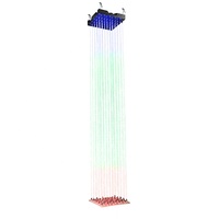 Esperienza di visione di 360 gradi Display a LED 500x500mm 3M di lunghezza 6000 LED stereoscopico matrice 3D drago 3D cubo 3D WebLight