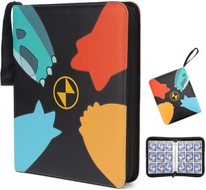 720 Pockets Trading Card Sleeves Binder Fit for Pokemon Cards, 9-Pocket Zipper Binder Card with Sleeves