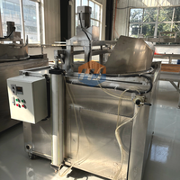 Friteuse industrielle continue Trancheuse de plantain Friteuse électrique Friteuse à vapeur de tofu pour machines de traitement des haricots