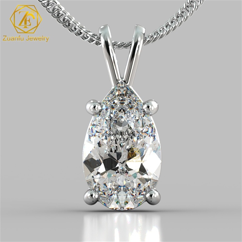 Custom Lab Grown Diamond Pendant Necklace