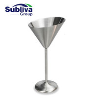 Tasse à Martini incliné en acier inoxydable, de 300ml, offre spéciale