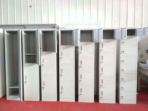 Armoire de rangement en acier à 6 portes / Casier métallique à 6 niveaux / Armoire à 6 compartiments - Product Image 5