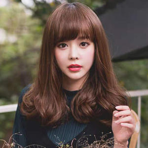 วิกผมสังเคราะห์แบบไหมด้านสไตล์เกาหลีแบบใหม่สำหรับผู้หญิง ผมสั้น<span class=keywords><strong>ทรง</strong></span>บ๊อบ ผม<span class=keywords><strong>ยาว</strong></span>ปานกลางแบบลอน มี<span class=keywords><strong>หน้าม้า</strong></span> - Product Image 2