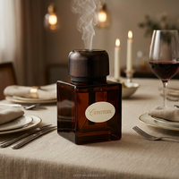 Bouteille diffuseur en verre écologique avec bouchon à vis, emballage personnalisé pour parfum d'ambiance, logo OEM en option, bouchon électrique, faible coût