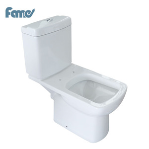 Production en usine d'articles sanitaires de style européen bon marché, toilettes en céramique deux pièces - Product Image 4