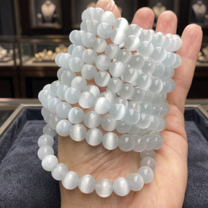 สร้อยข้อมือคริสตัลทำจากหินธรรมชาติปรับได้6/8มม. - Product Image 3