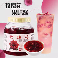 Bahan Premium untuk Bubble Tea Selai Mawar Selai Buah Selai Rasa Buah Mawar dengan Daging Mawar Asli